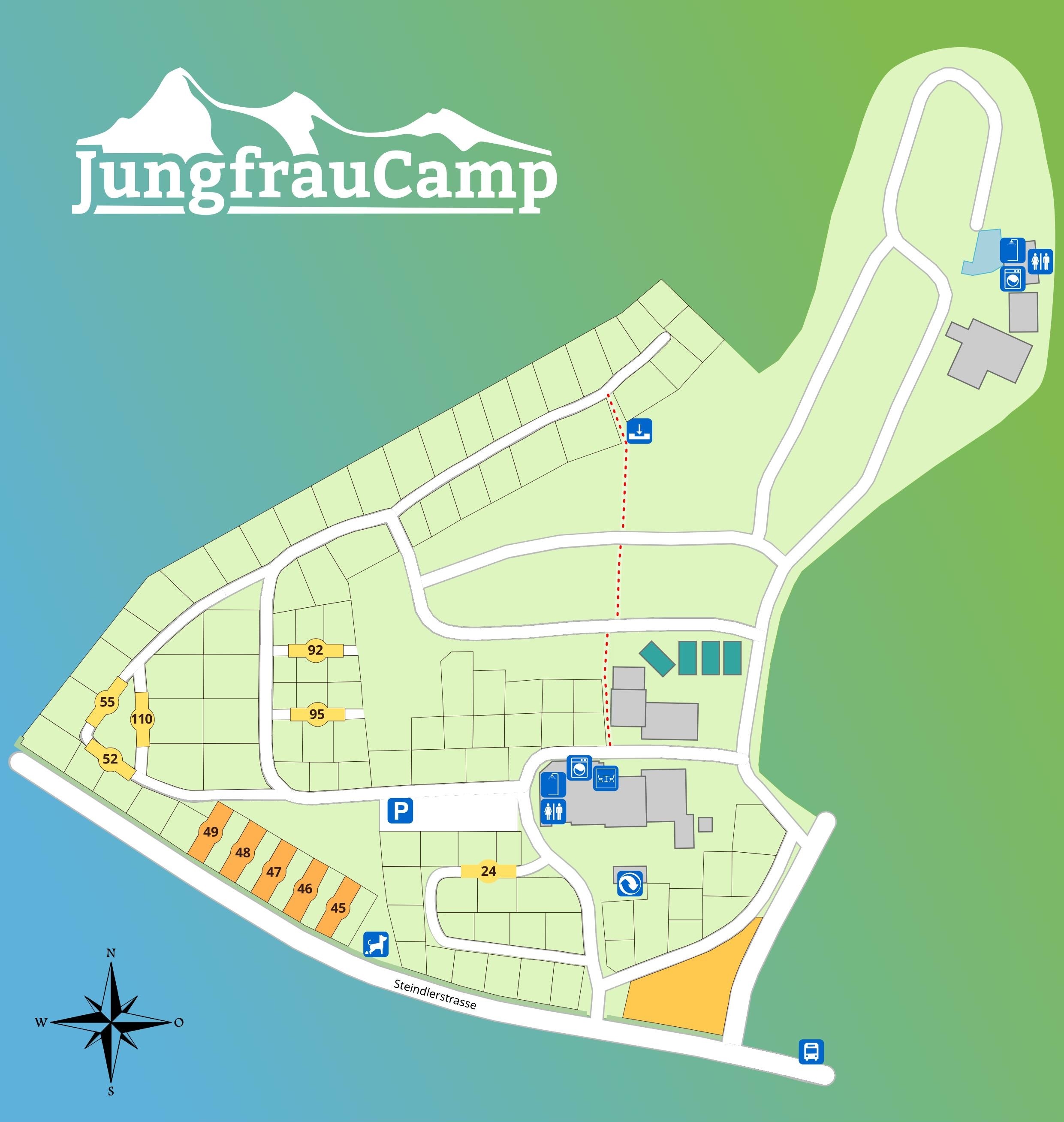 Lageplan JungfrauCamp Interlaken